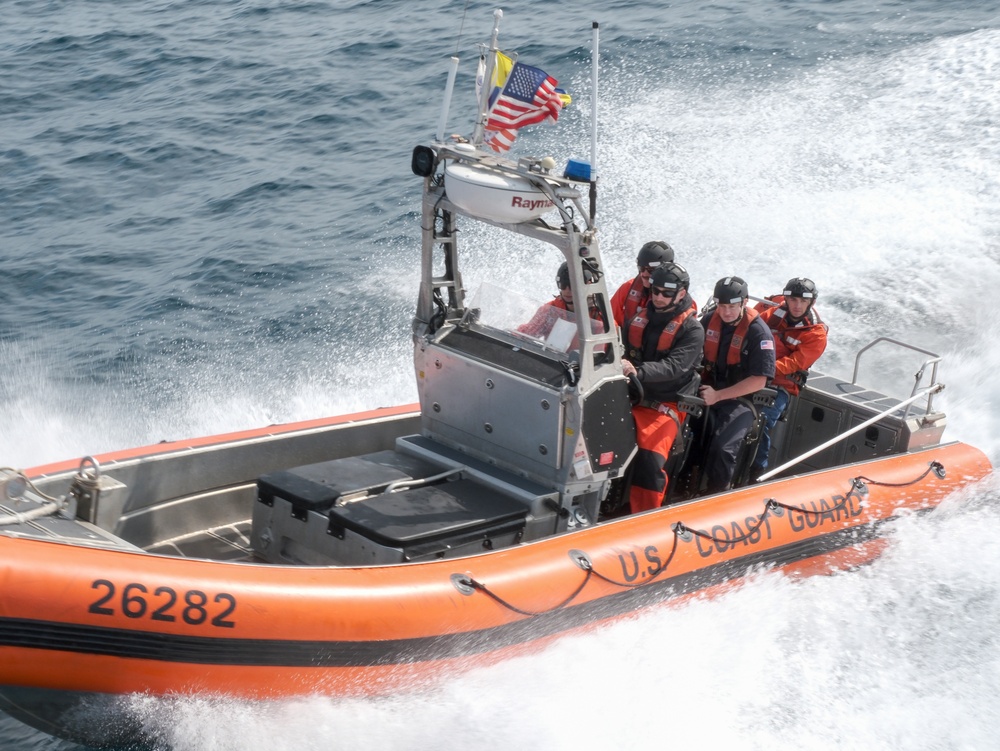 Coast Guard Cutter Northland conducts small boat training