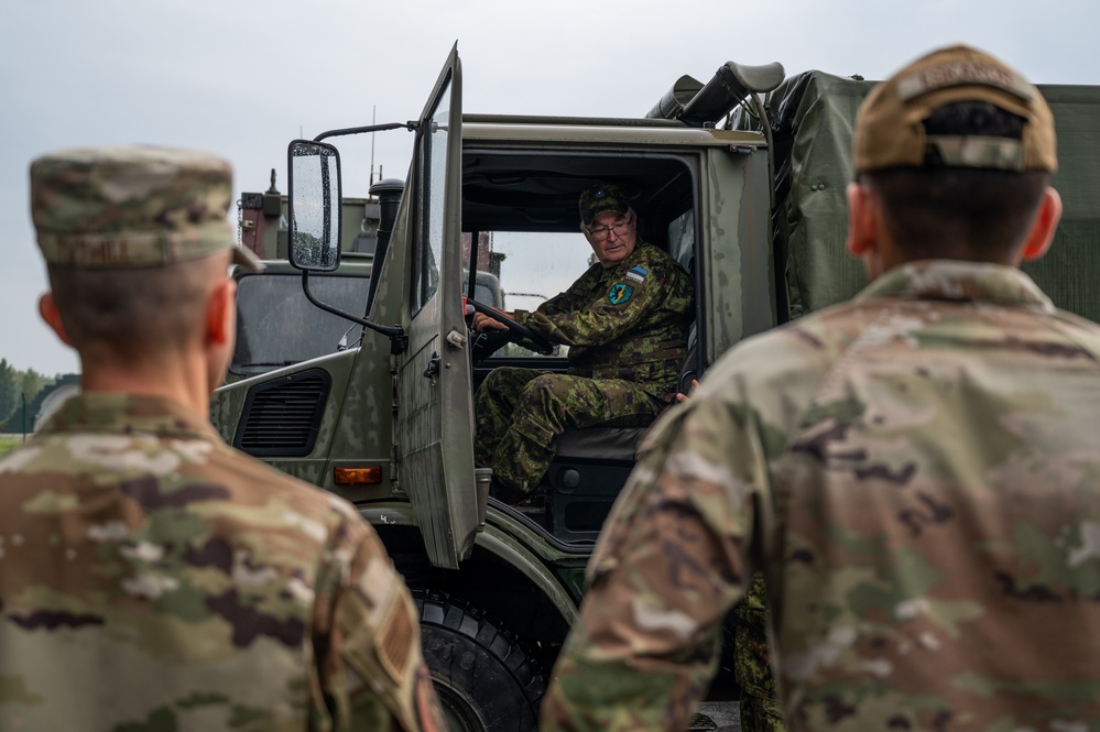 Maryland Airmen provide convoy training to logistics counterparts in Estonia