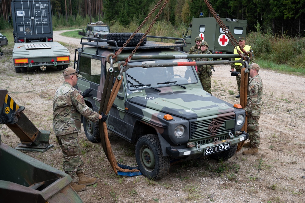 Maryland Airmen provide convoy training to logistics counterparts in Estonia