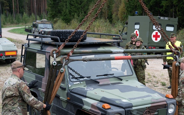 Maryland Airmen provide convoy training to logistics counterparts in Estonia