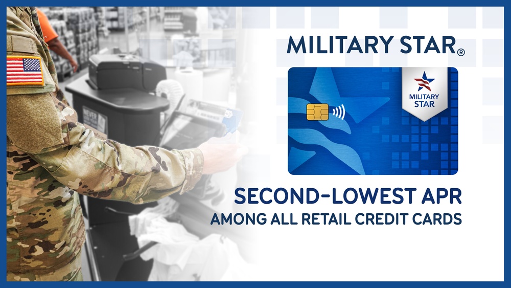 MILITARY STAR Offers Lowest APR Among Unsecured Retail Credit Cards