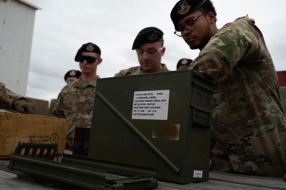 436th SFS executes smoke grenade training