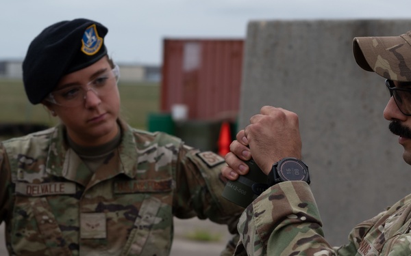 436th SFS executes smoke grenade training