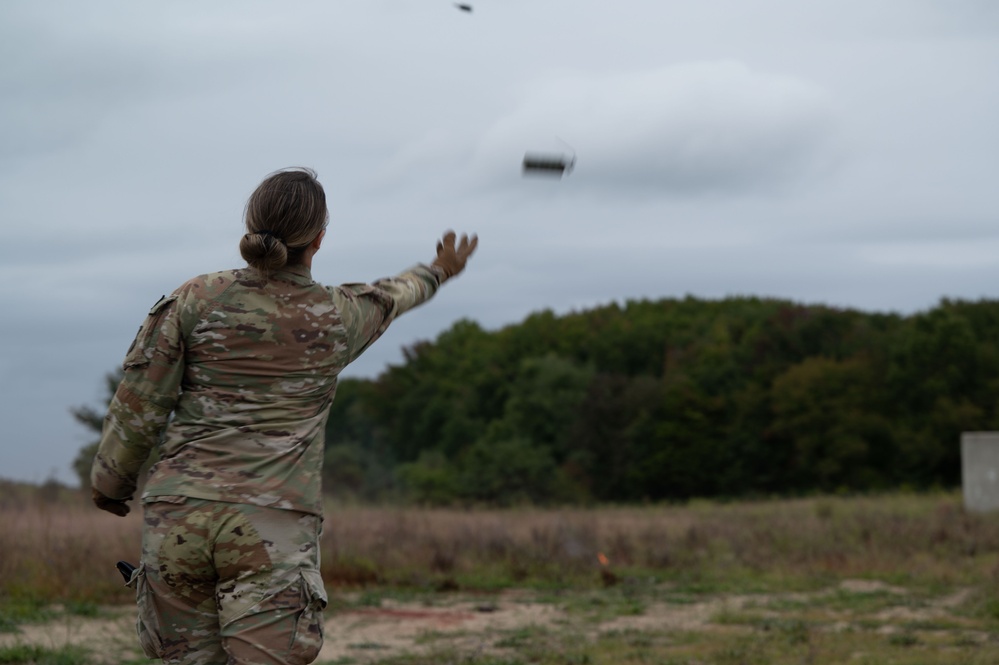 436th SFS executes smoke grenade training