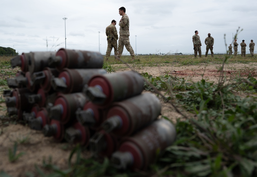 436th SFS executes smoke grenade training