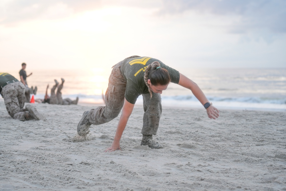 2nd MLG Corporals Leadership School Beach PT