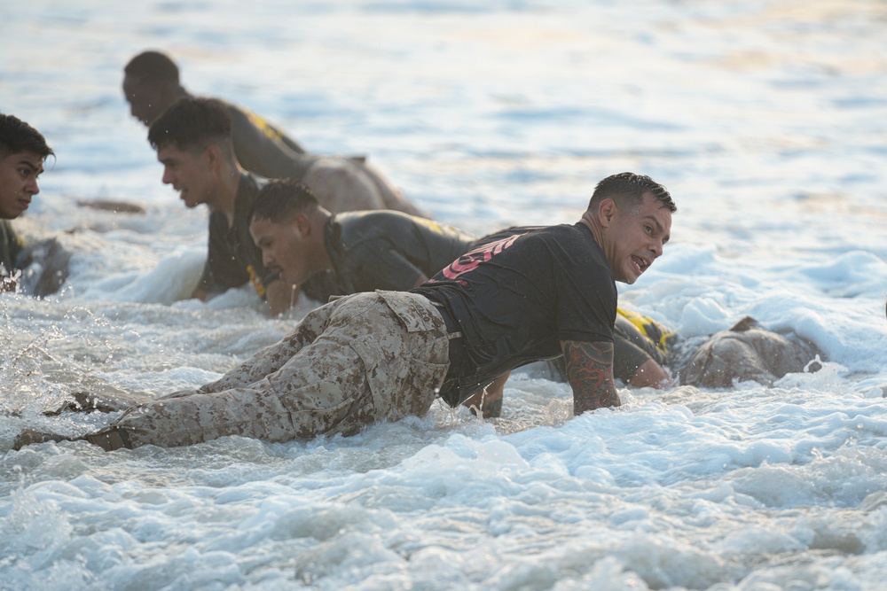 2nd MLG Corporals Leadership School Beach PT