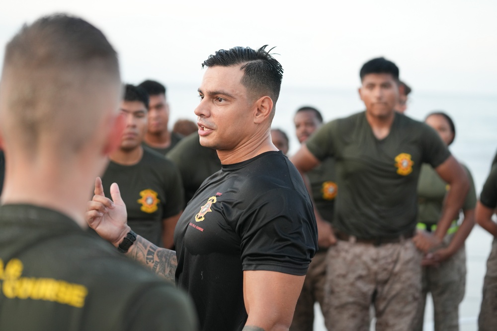 2nd MLG Corporals Leadership School Beach PT