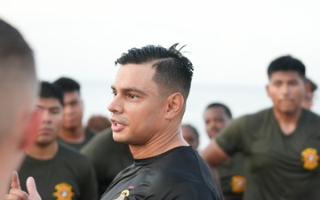 2nd MLG Corporals Leadership School Beach PT