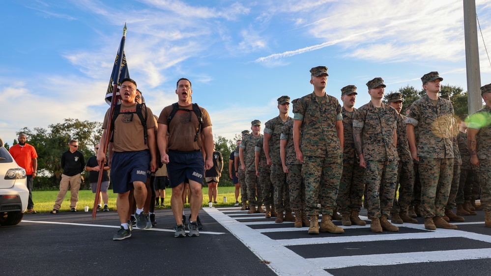 USS Carney Sailors Finish Chief Initiation at Marine Facility in Florida