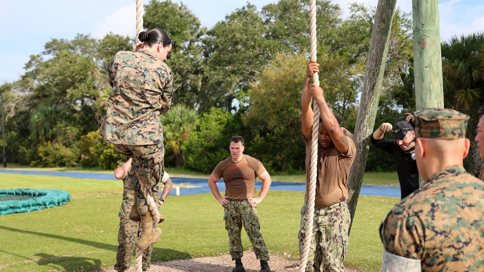 USS Carney Sailors Finish Chief Initiation at Marine Facility in Florida