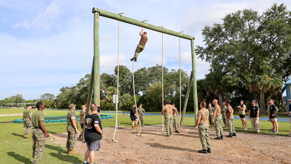 USS Carney Sailors Finish Chief Initiation at Marine Facility in Florida