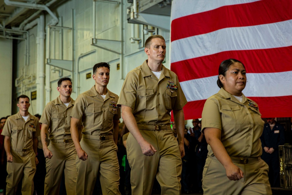 Abraham Lincoln hosts a 2024 chief pinning ceremony