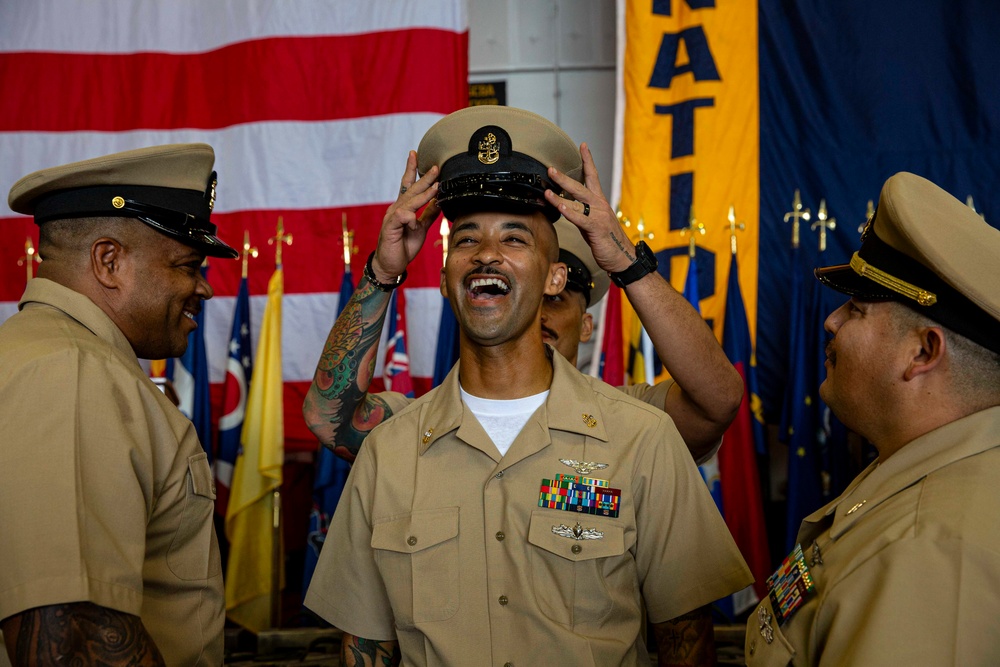 Abraham Lincoln hosts a 2024 chief pinning ceremony