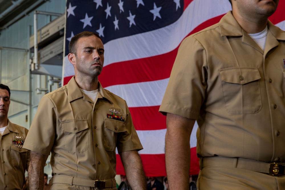 Abraham Lincoln hosts a 2024 chief pinning ceremony