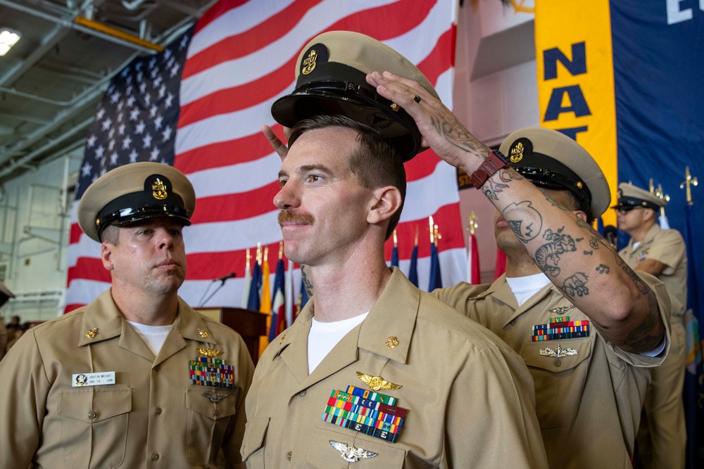 Abraham Lincoln hosts a 2024 chief pinning ceremony