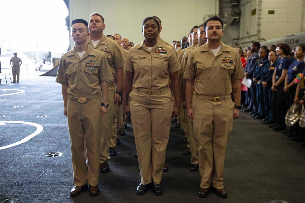 Abraham Lincoln hosts a 2024 chief pinning ceremony