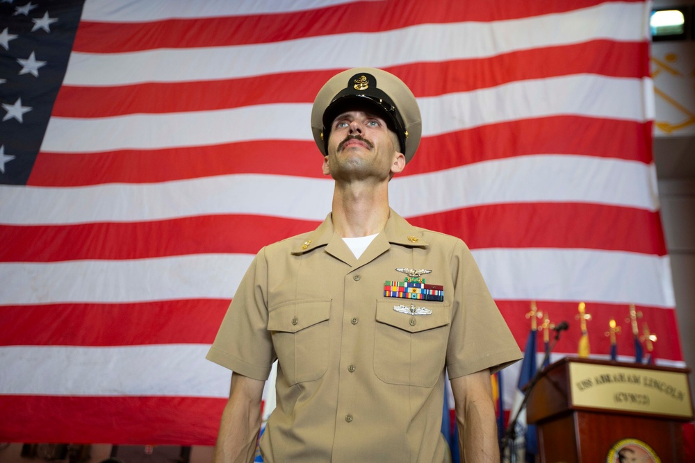 Abraham Lincoln hosts a 2024 chief pinning ceremony