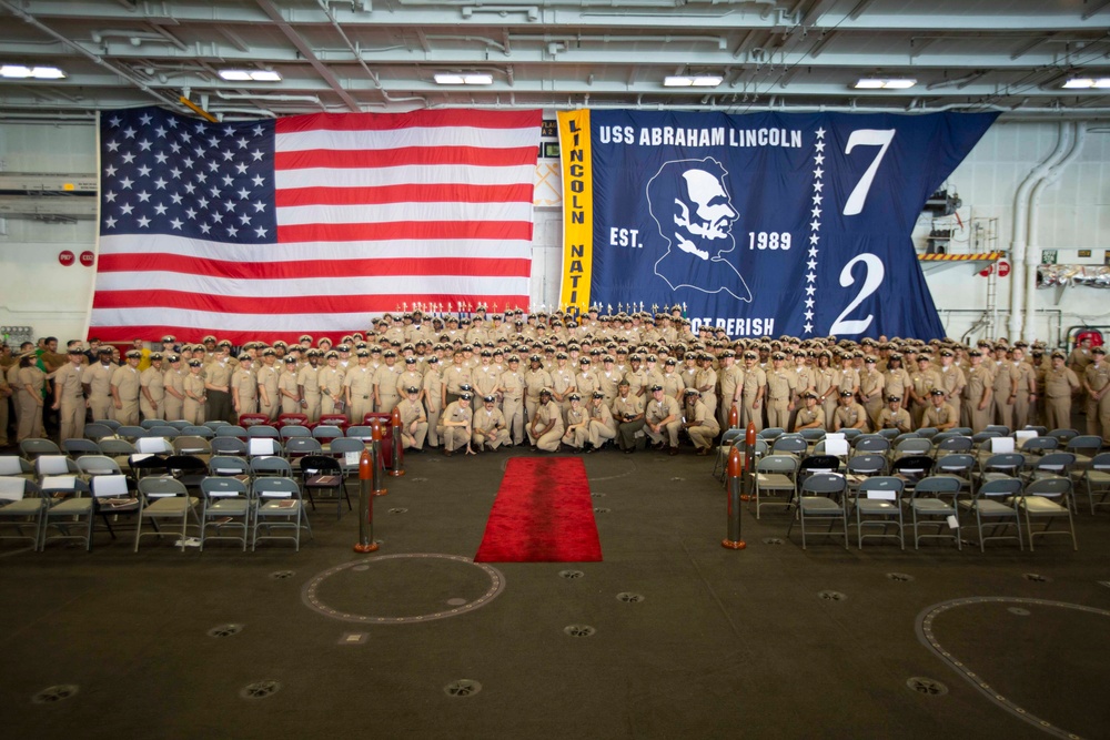 Abraham Lincoln hosts a 2024 chief pinning ceremony