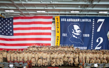 Abraham Lincoln hosts a 2024 chief pinning ceremony