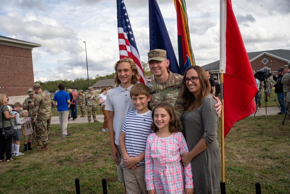 Indiana National Guard soldiers with 38th ID say goodbye to family, friends, peers