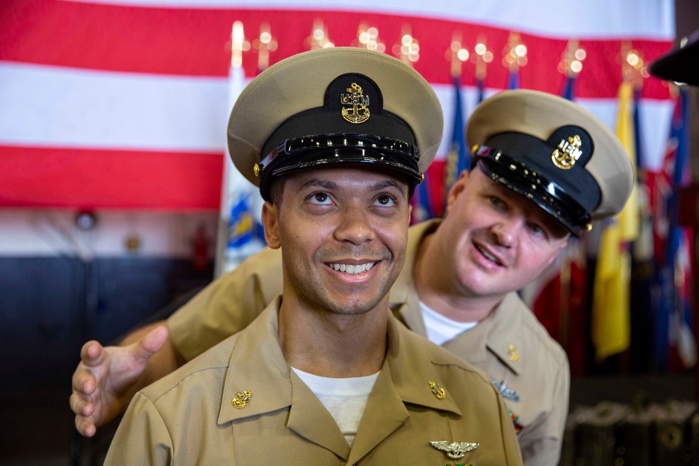 Abraham Lincoln hosts a 2024 chief pinning ceremony