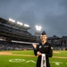 Lt Marsh Presents the Game Ball at Nationals Game