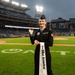 Lt Marsh Presents the Game Ball at Nationals Game