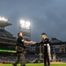 Lt Marsh Presents the Game Ball at Nationals Game