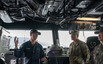 USS America (LHA 6) Hosts Republic of Korea Air Force Brig Gen. Kim Jung Soo, Combined Forces Command