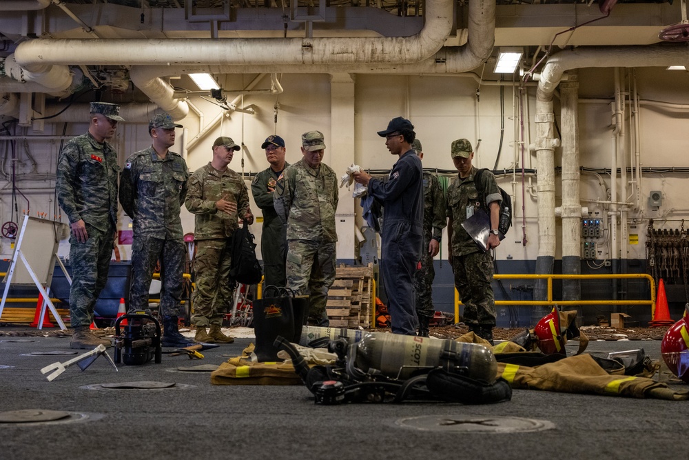 USS America (LHA 6) Hosts Republic of Korea Air Force Brig Gen. Kim Jung Soo, Combined Forces Command