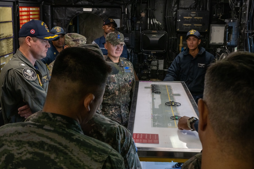 USS America (LHA 6) Hosts Republic of Korea Air Force Brig Gen. Kim Jung Soo, Combined Forces Command