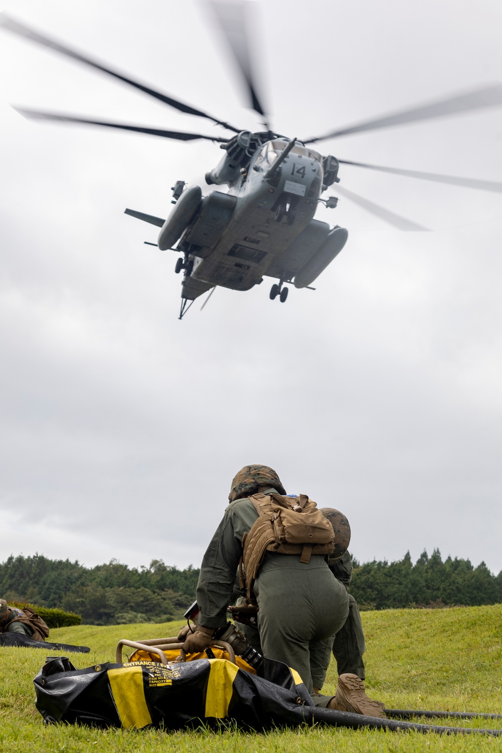 Marines conduct aircraft refueling at Camp Fuji in support of Exercise Fuji Viper 24