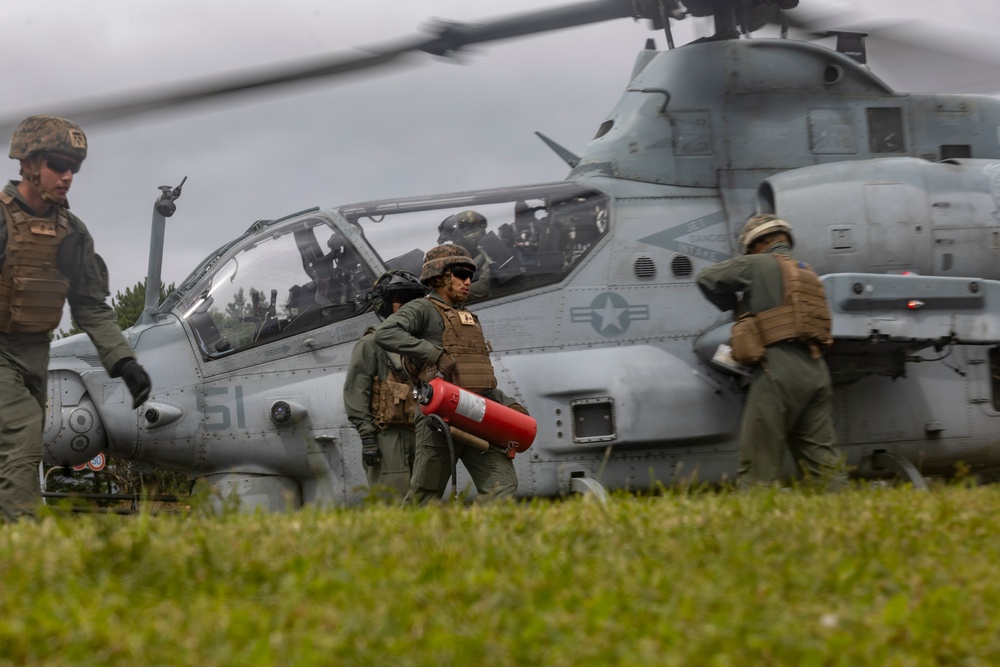 Marines conduct aircraft refueling at Camp Fuji in support of Exercise Fuji Viper 24