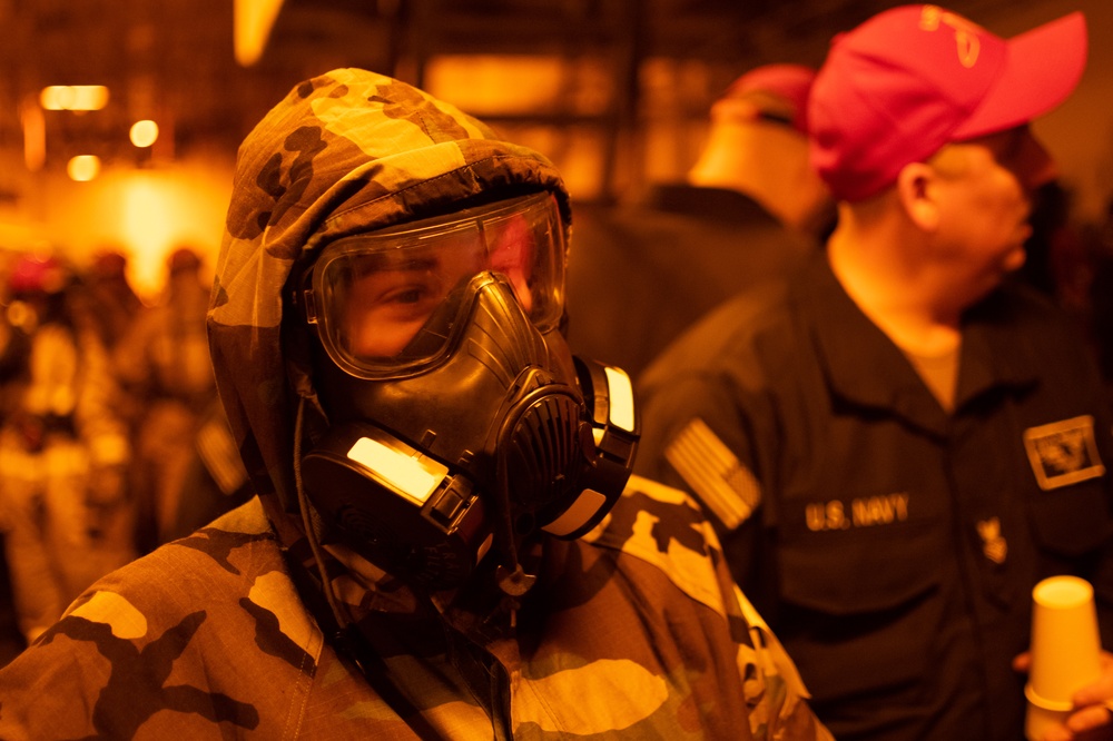 Nimitz Conducts General Quarters Drill