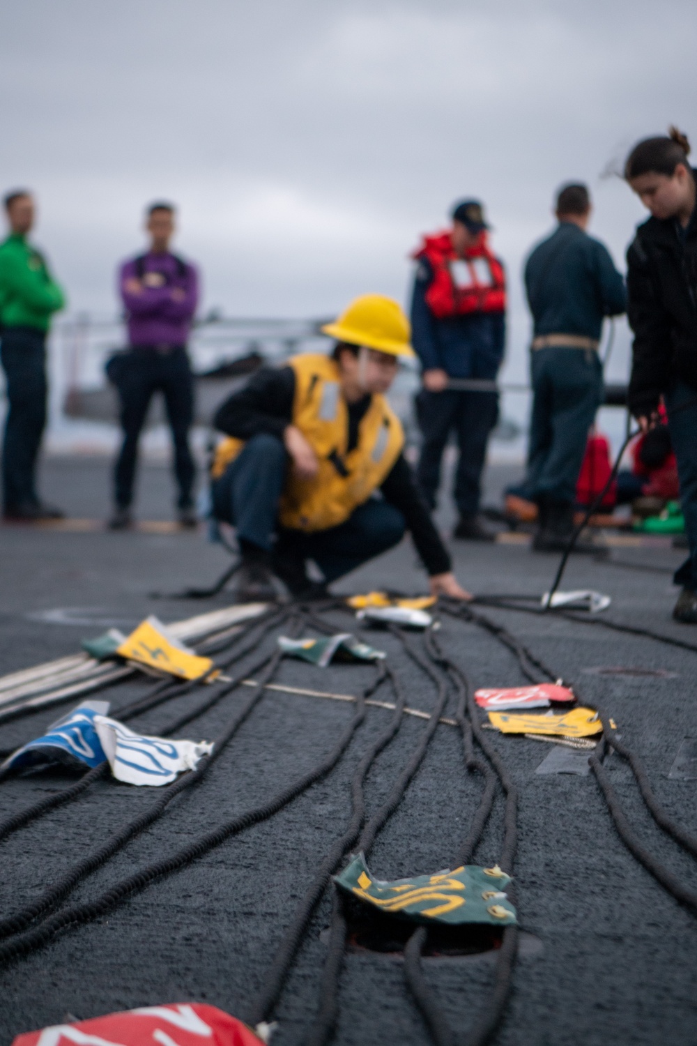Nimitz Sailors Participate in a Replenishment-at-Sea