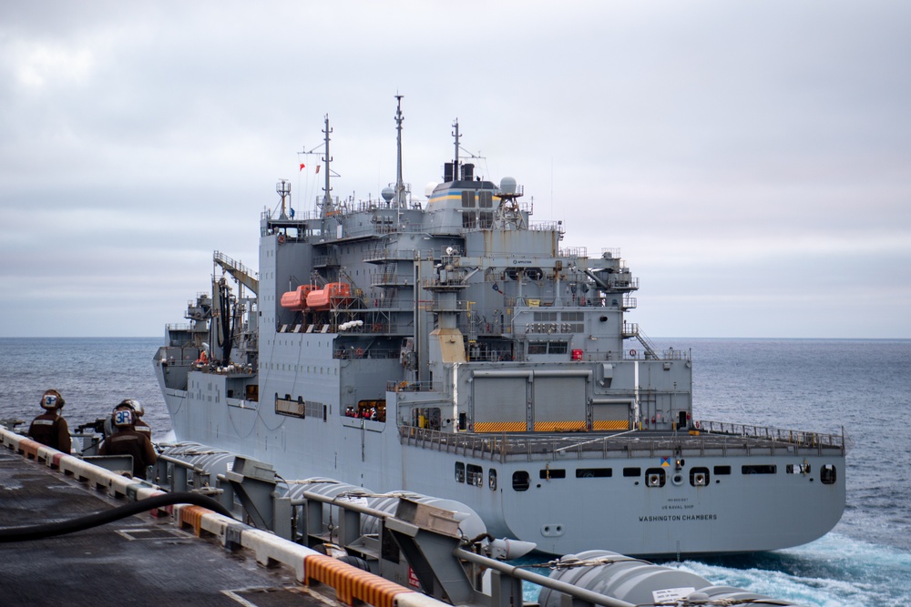 Nimitz Sailors Participate in a Replenishment-at-Sea