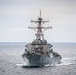 USS Curtis Wilbur Steams Alongside Nimitz
