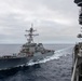 USS Curtis Wilbur Sails Alongside USS Nimitz