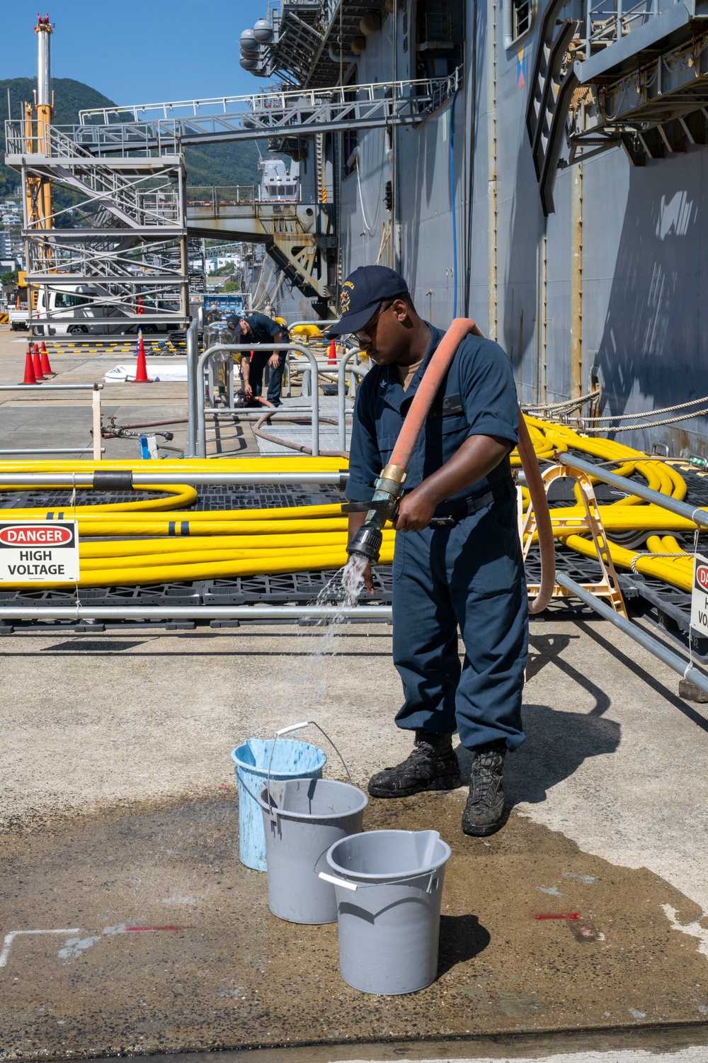 USS America (LHA 6) Sailors Conduct Preservation Maintenance