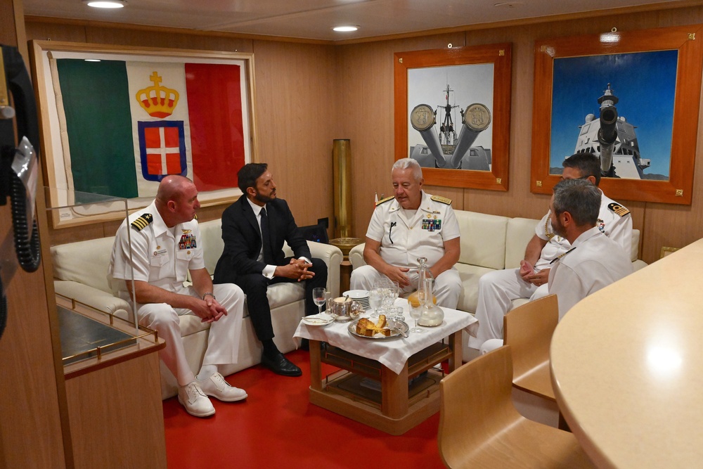 ITS Raimondo Montecuccoli Port Visit to White Beach Naval Facility