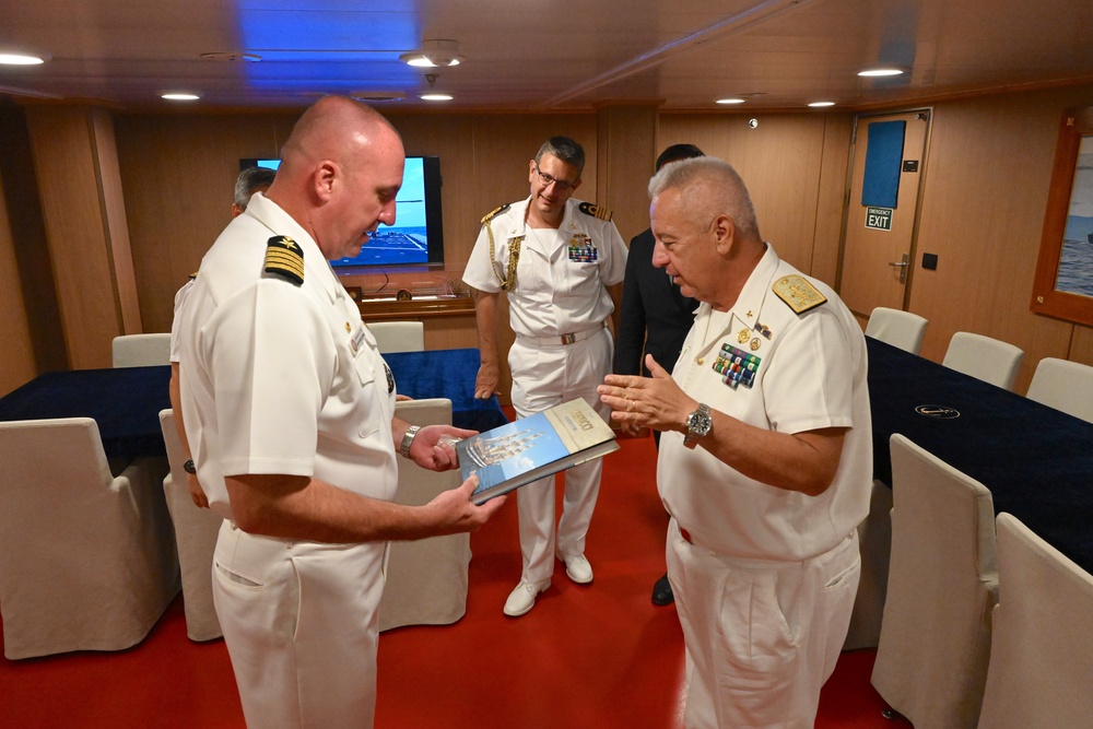 ITS Raimondo Montecuccoli Port Visit to White Beach Naval Facility