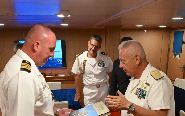 ITS Raimondo Montecuccoli Port Visit to White Beach Naval Facility