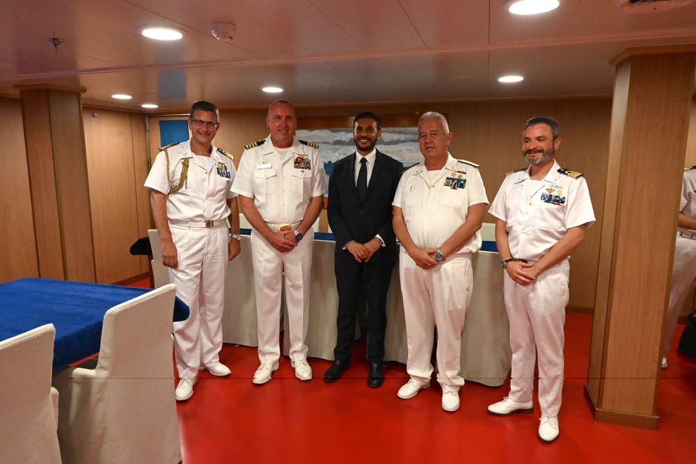 ITS Raimondo Montecuccoli Port Visit to White Beach Naval Facility