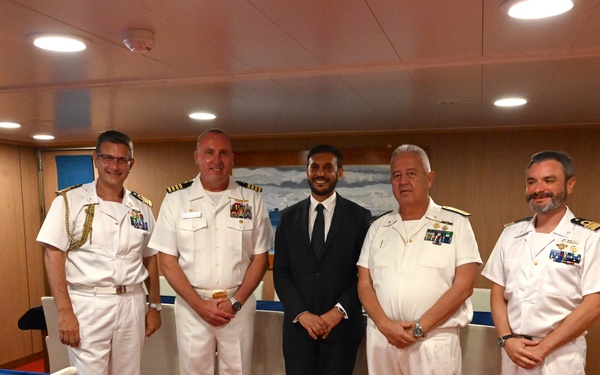 ITS Raimondo Montecuccoli Port Visit to White Beach Naval Facility