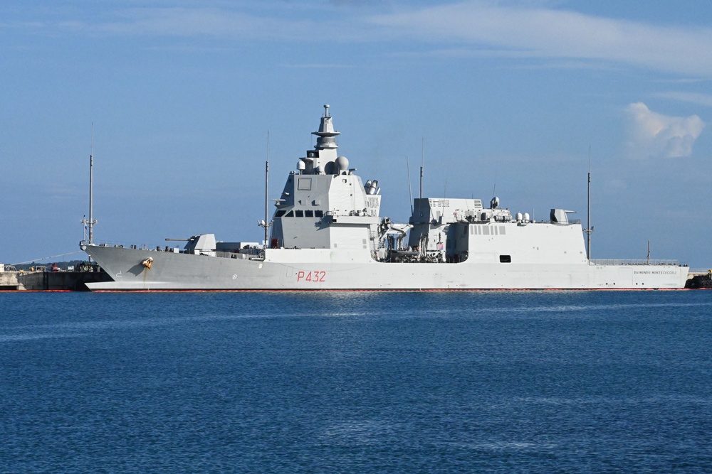 ITS Raimondo Montecuccoli Port Visit to White Beach Naval Facility