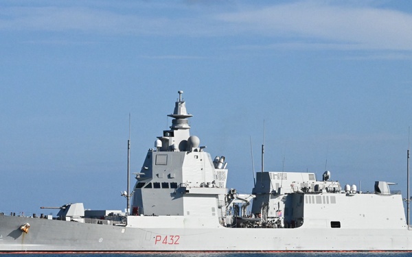 ITS Raimondo Montecuccoli Port Visit to White Beach Naval Facility