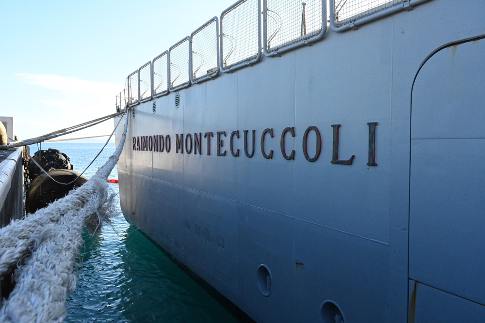 ITS Raimondo Montecuccoli Port Visit to White Beach Naval Facility