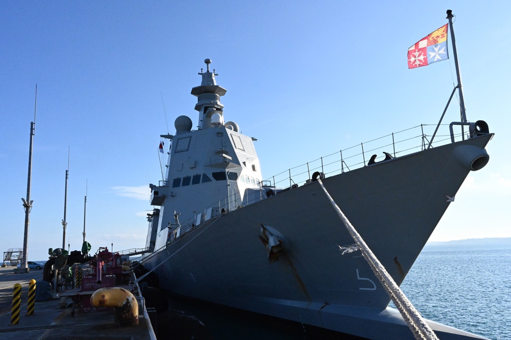 ITS Raimondo Montecuccoli Port Visit to White Beach Naval Facility