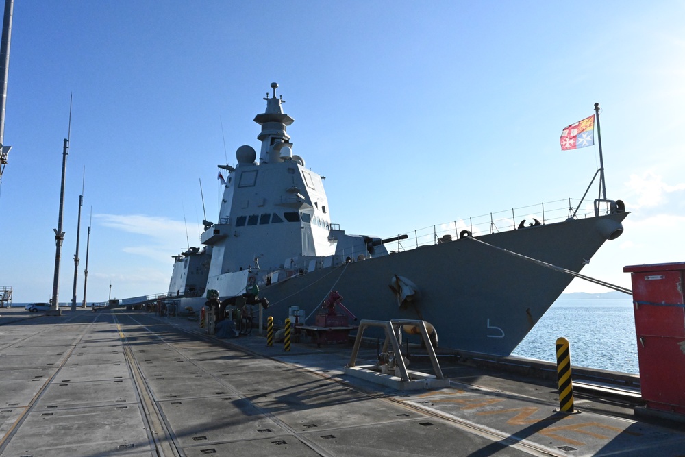 ITS Raimondo Montecuccoli Port Visit to White Beach Naval Facility